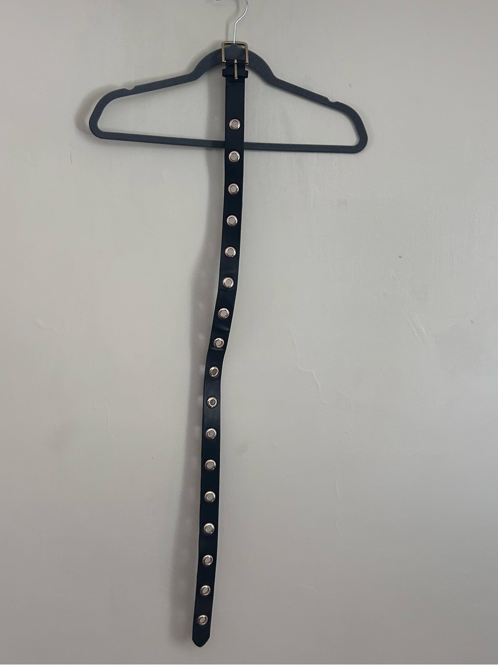 Black Grommet Detail Belt